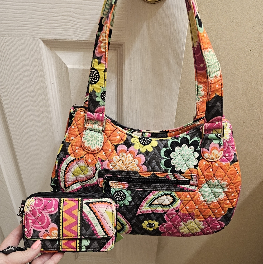 Vera Bradley  satchel with wallet